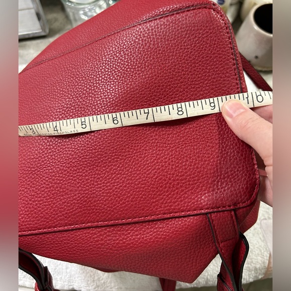 Zara drawstring hobo style backpack with top handles. All leather. - Picture 16 of 16